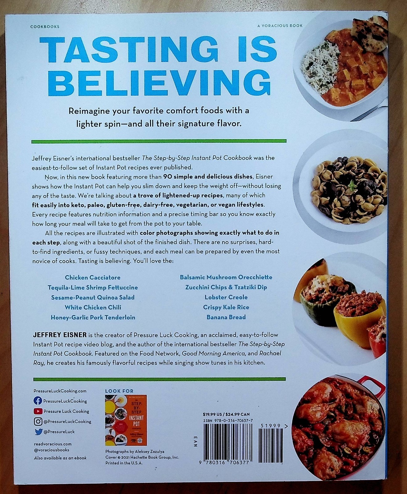 The Lighter Step-By-Step Instant Pot Cookbook by Jeffrey Eisner LIKE NEW