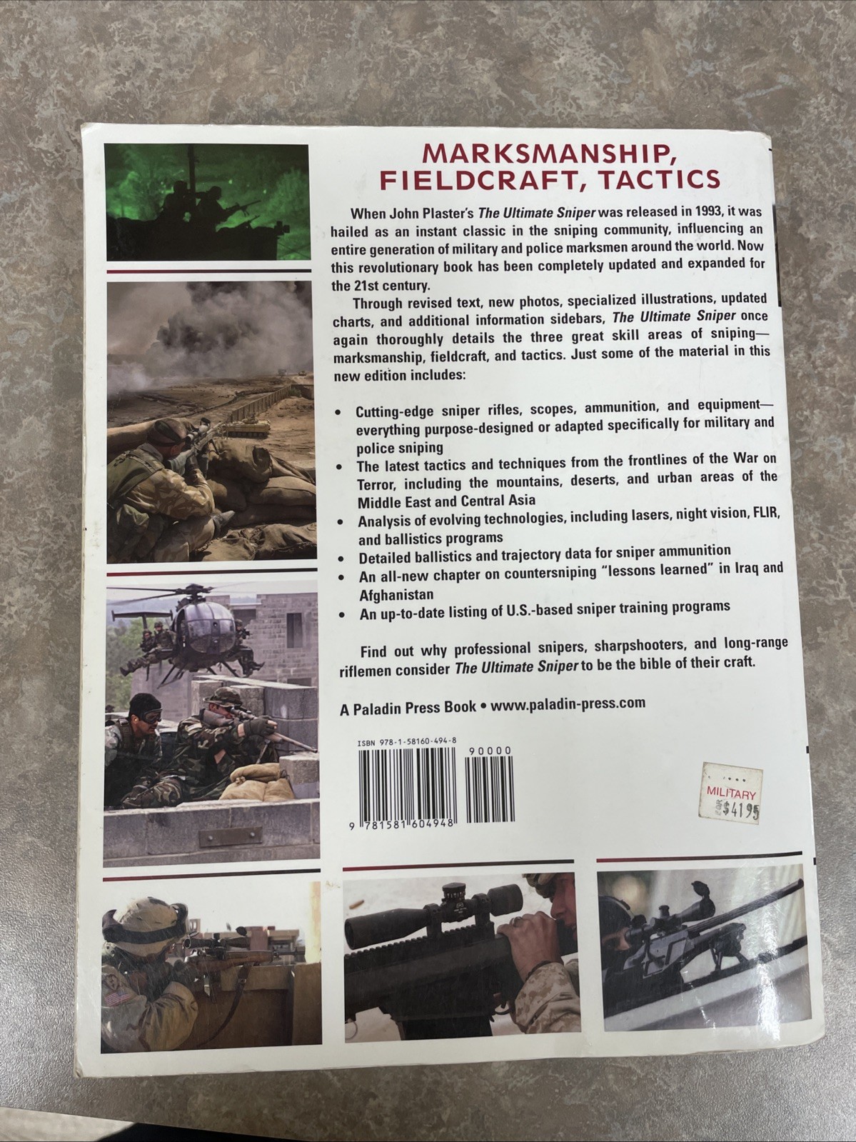 The Ultimate Sniper Updated And Expanded by Major John L. Plaster Large PB