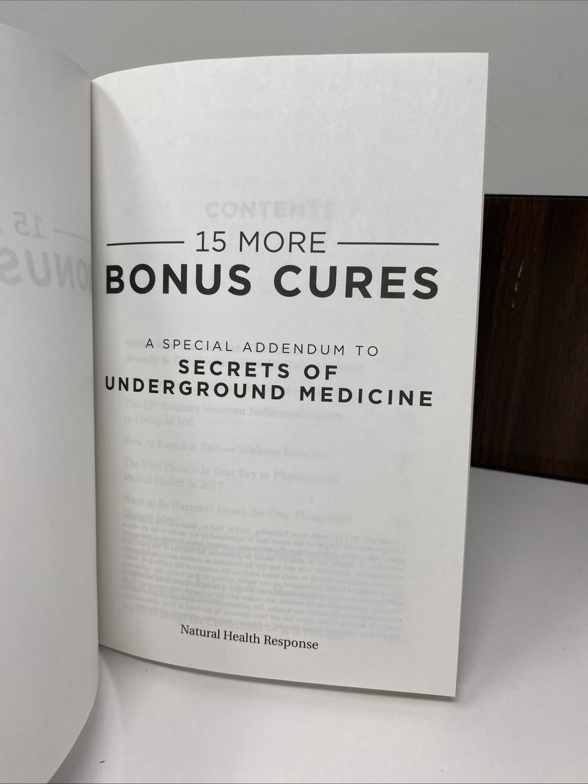 Secrets of Underground Medicine + 15 Bonus Cures 2‑Book Set Richard Gerhauser