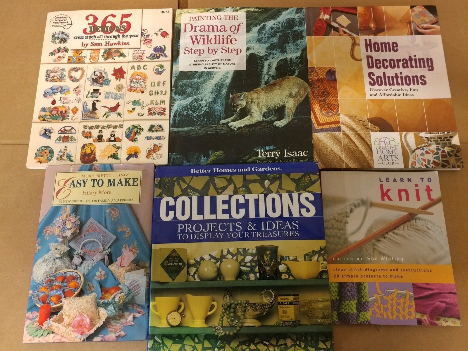 Lot of 20 Hobby Craft Design Home Decorating Quilt Knit Sewing Books RANDOM*MIX