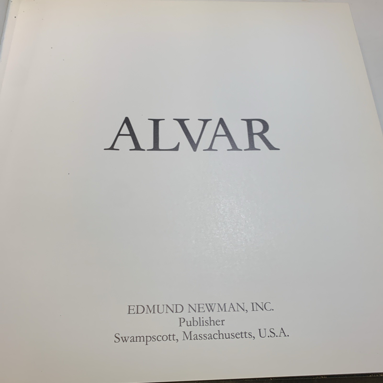 Alvar – Art Coffee Table Book – Good But Not Pristine