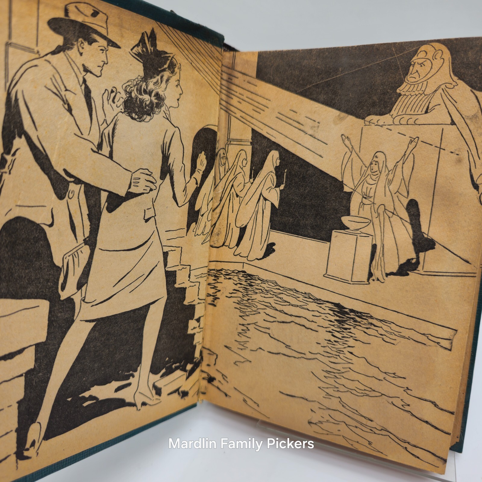 Vintage 1943 Ann Sheridan Sign of the Sphinx Heisenfelt Whitman HC Mystery Book