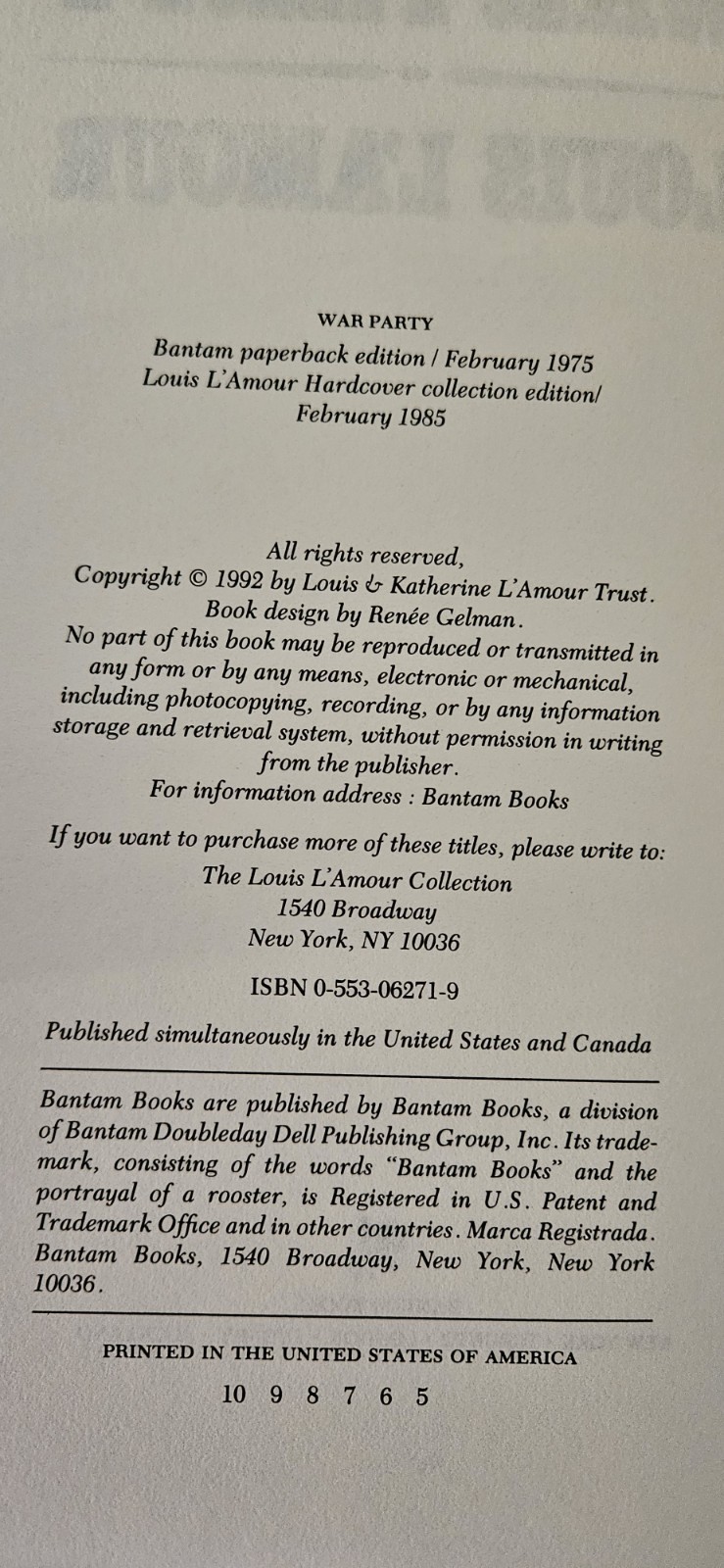 Louis L’Amour – War Party – Leatherette Hardcover Collection