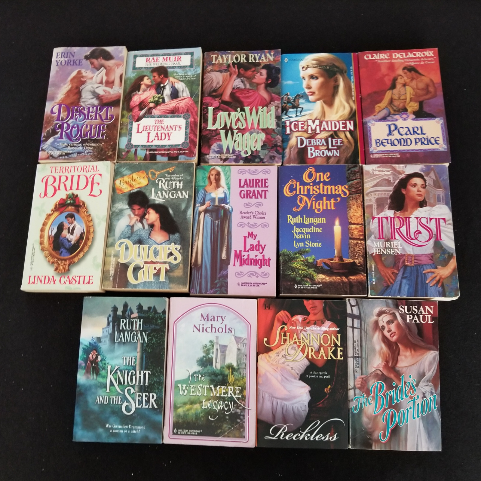 1990’s & 2000’s Harlequin Historical Novels – Lot / Set of 14 Books VG & As New