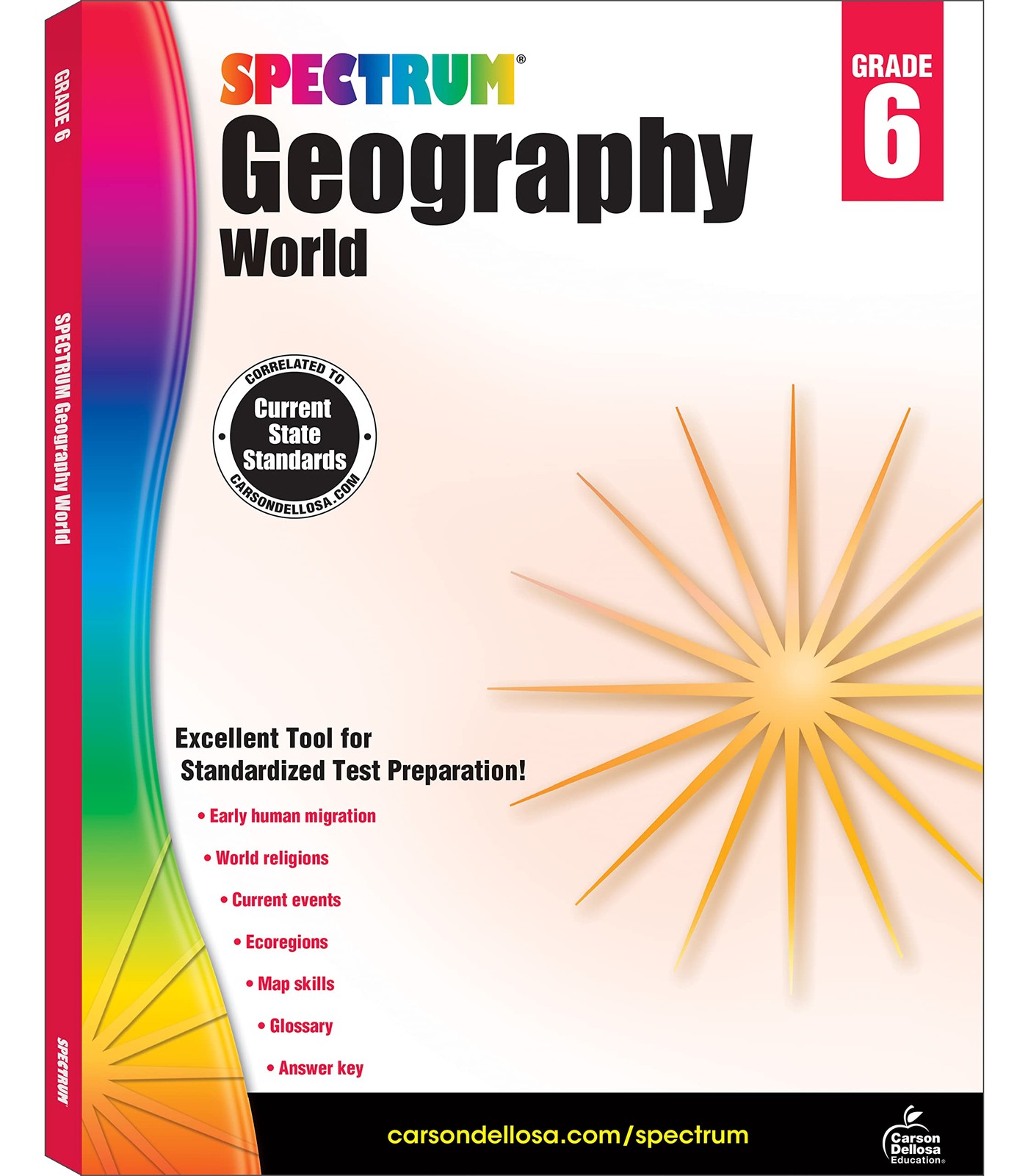 Spectrum Grade 6 Geography Workbook, Map Skills, World History and Religion,…