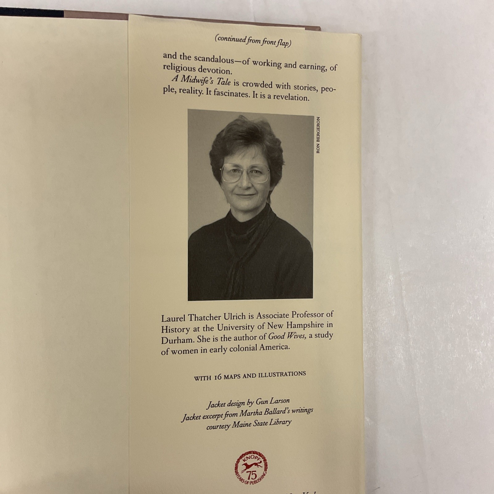 A Midwife’s Tale: The Life of Martha Ballard, Based on Her Diary, 1785-1812