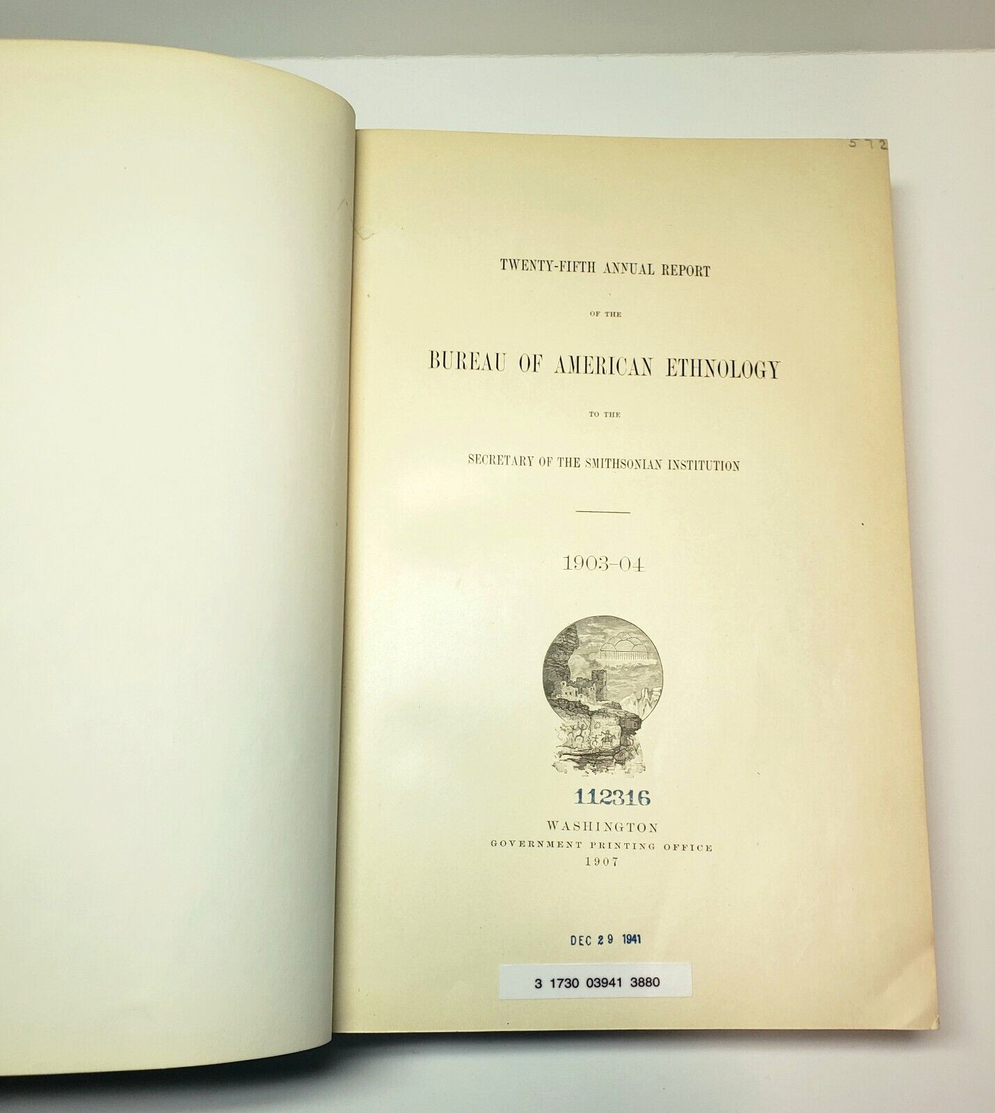 American Indian Ethnology Twenty Fifth 25th Annual Report 1903-1904