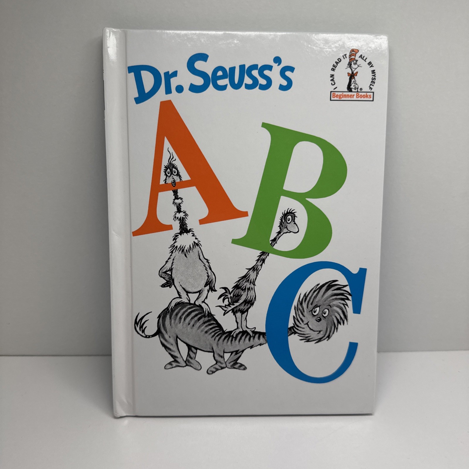 Dr Suess ABC Book 1963 Beginner Book Vintage White Hardcover