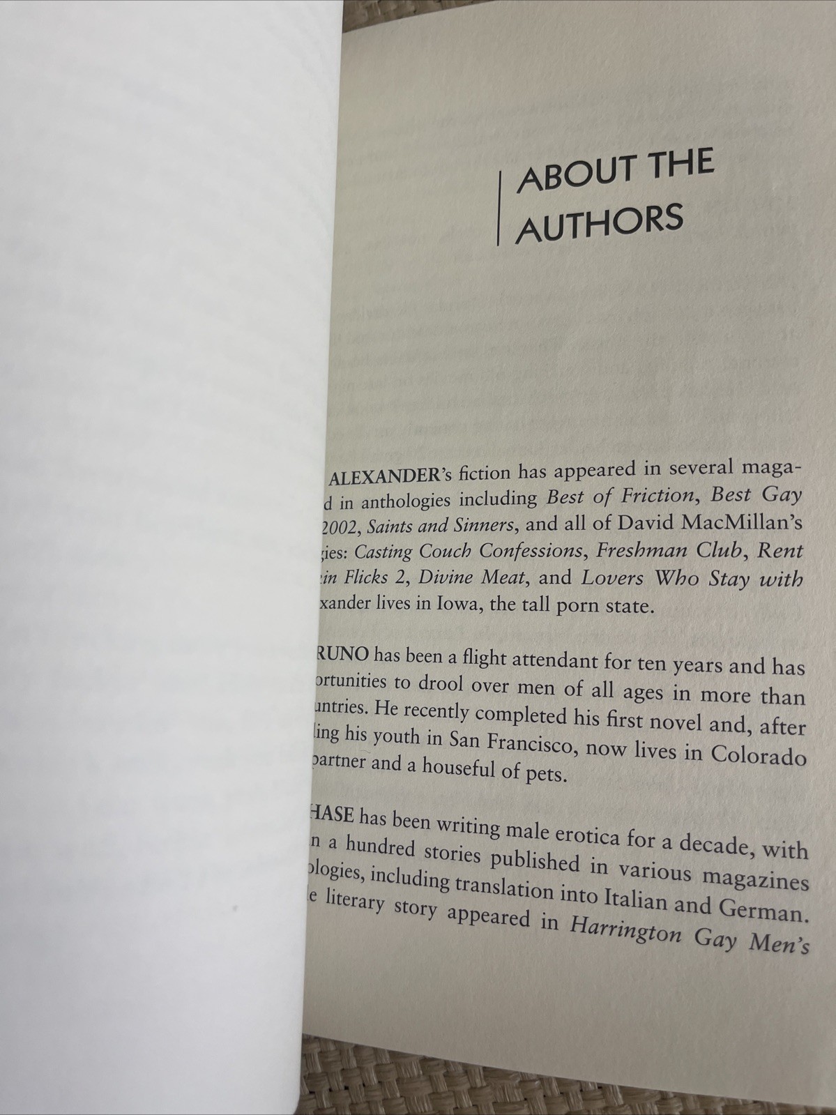 DADDIES – GAY EROTIC STORIES FIRST EDTION PAPERBACK RARE