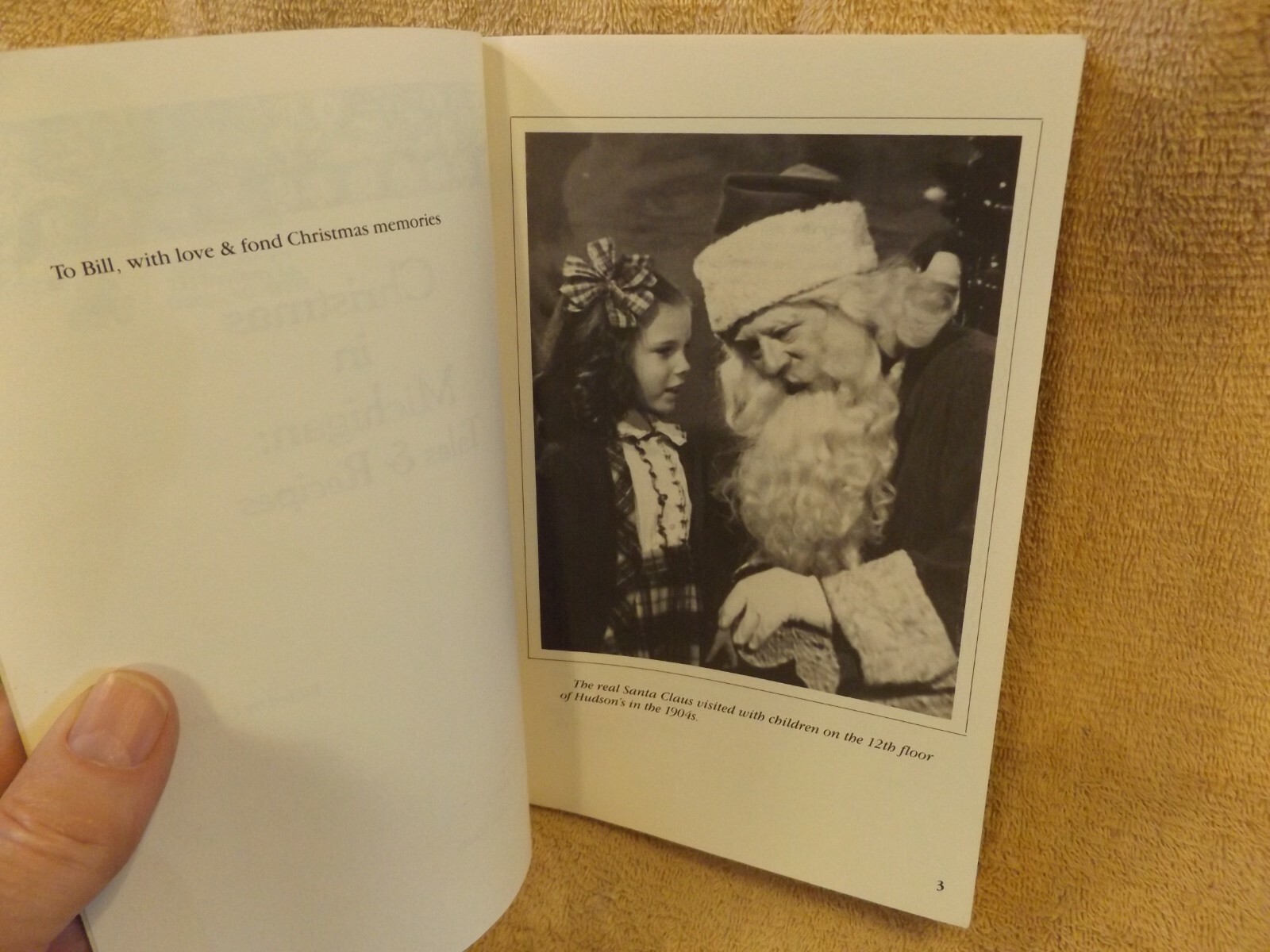 CHRISTMAS in MICHIGAN TALES & RECIPES by Carol Eberly 1987 softcover