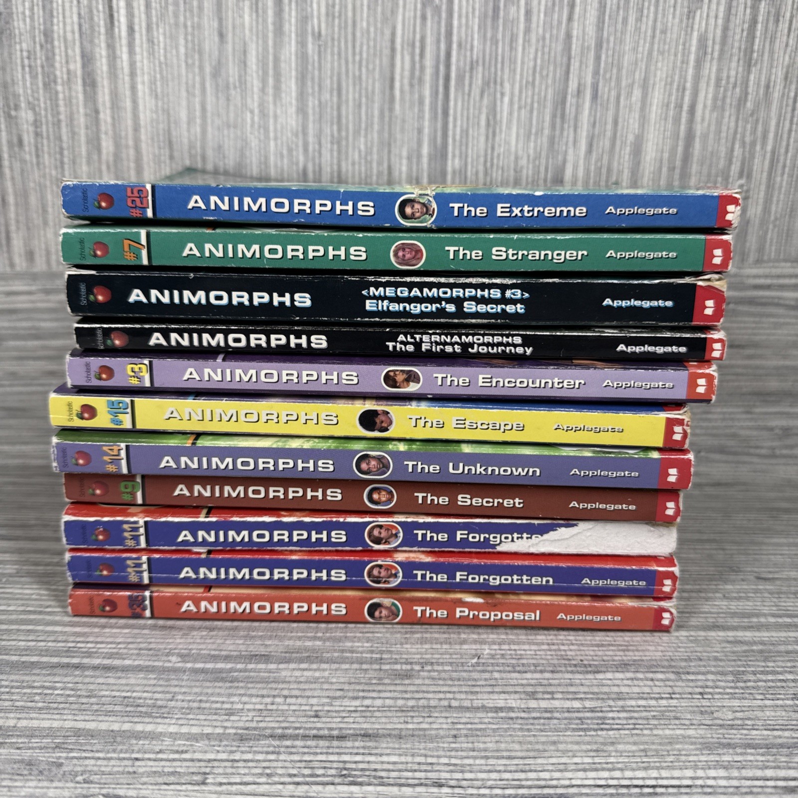Animorphs Lot of 11 Books #3 7 25 35 11 x2 9 14 15 K.A. Applegate Scholastic PB