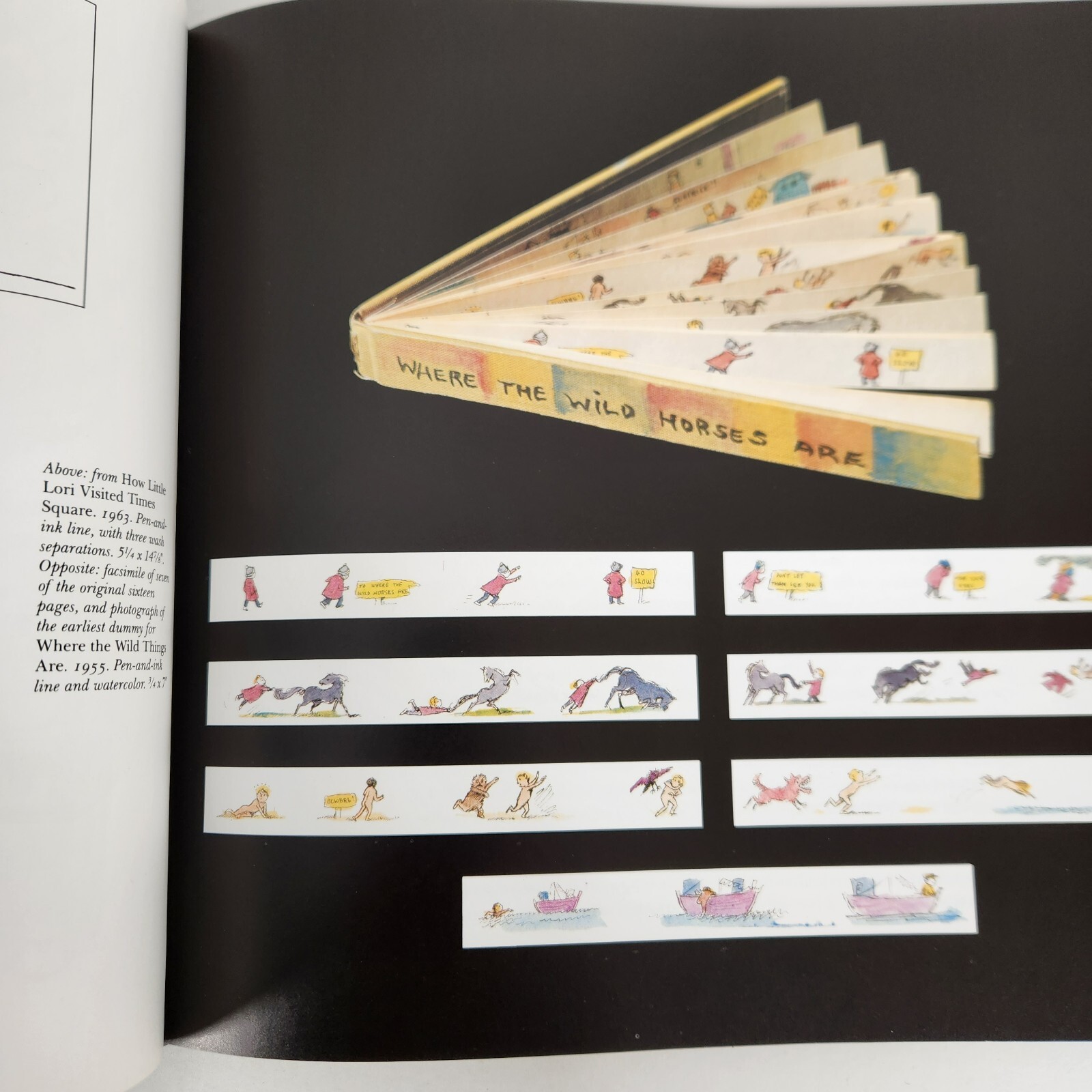 The Art of Maurice Sendak 1984 Edition Selma Lanes Hardcover Fold Out Pages