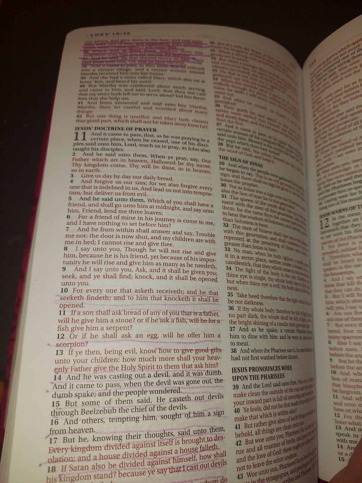 Red King James Version Holy Bible Imitation Leather Small Print in English