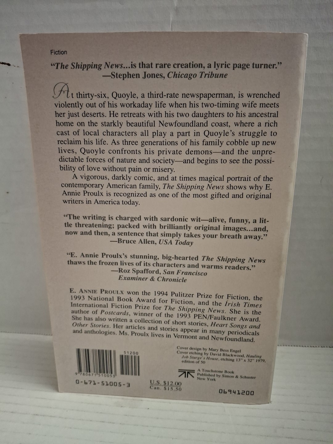 The Shipping News by Annie Proulx (1994, Paperback Book) Pulitzer Prize Winner