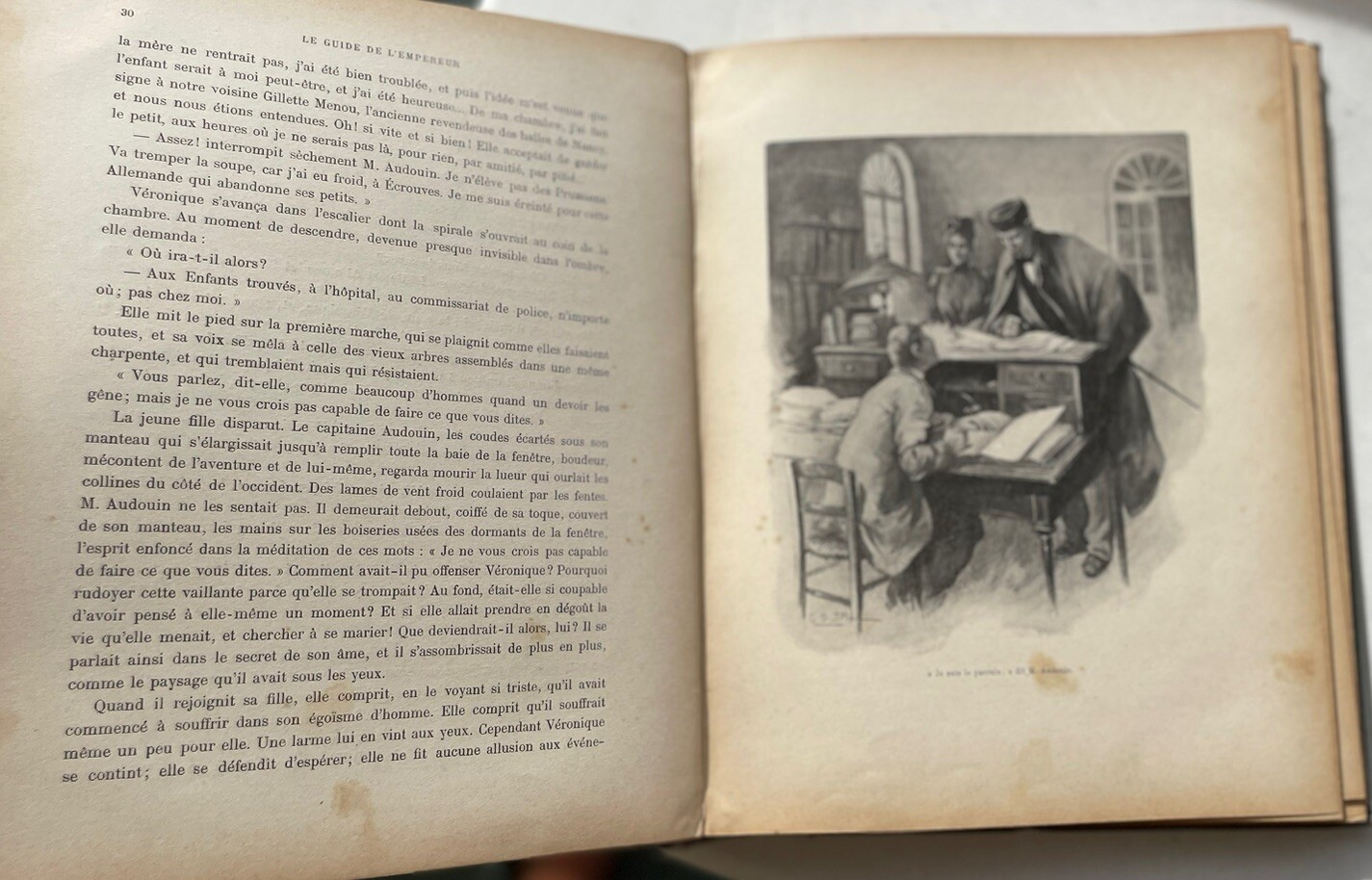 The Guide Of L’em Pereur Book History Of Edible Low Gens. René Bazin. 158 Pages