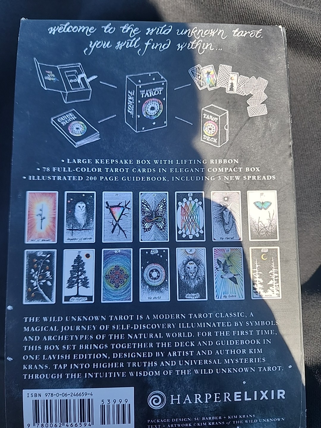 Wild Unknown Tarot Deck+Guidebook OfficialKeepsakeBoxSet by Kim Krans FREE SHIP