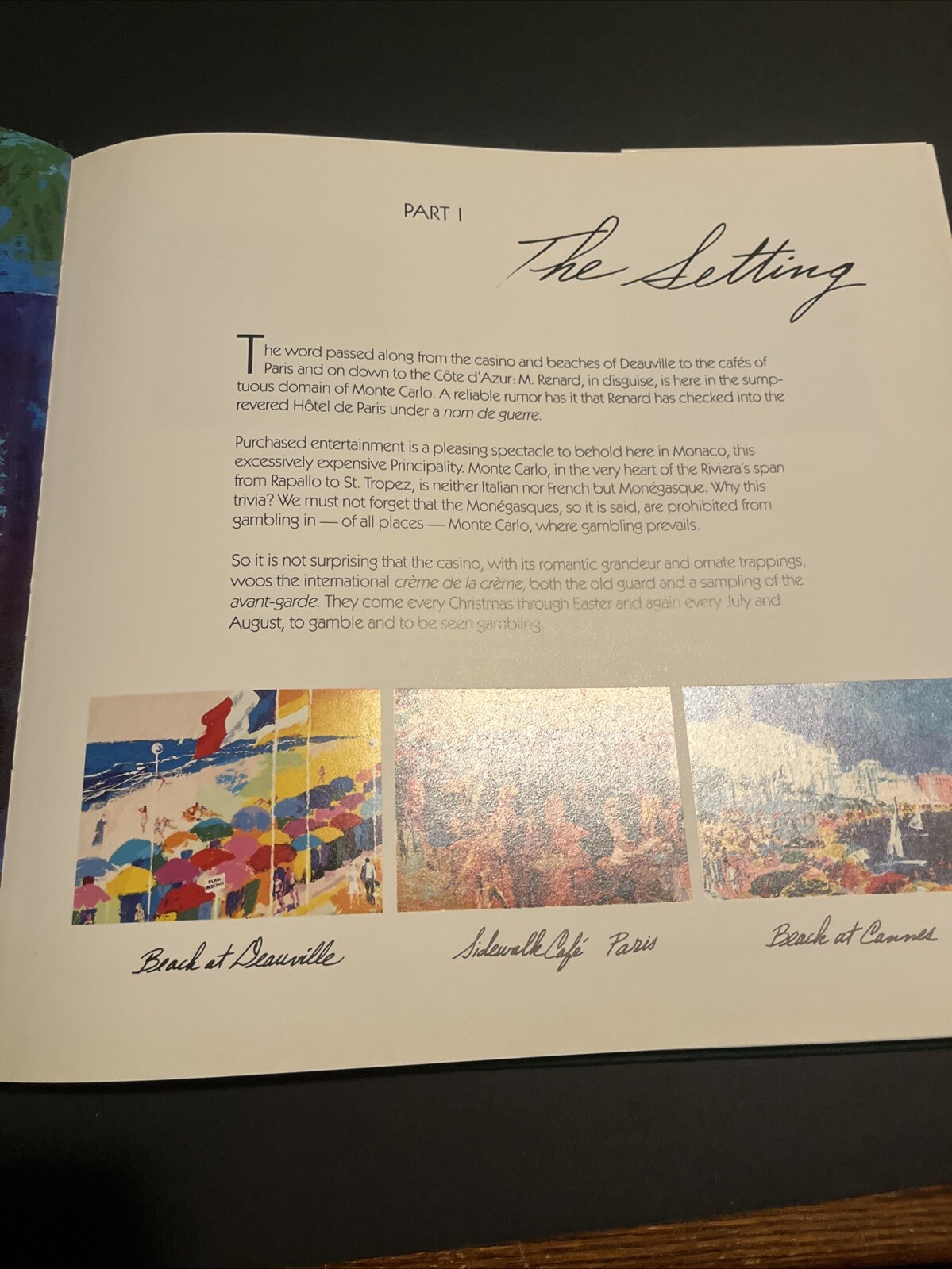 Monte Carlo Chase – LeRoy Neiman Hardcover (1988). Coffee Table Book
