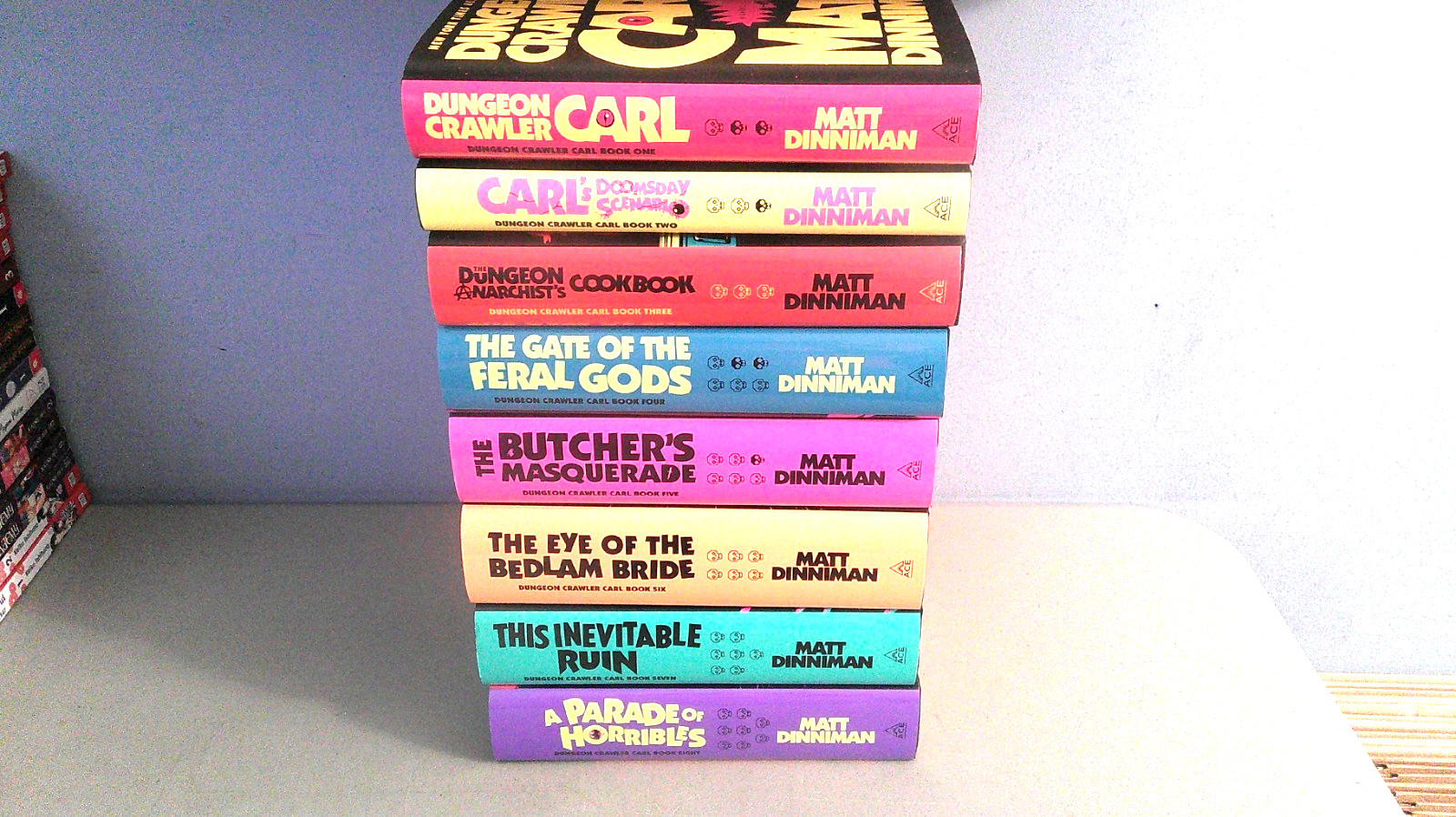 Complete Set Dungeon Crawler Carl 1-8 Complete HC First Ace Ed./Matt Dinniman