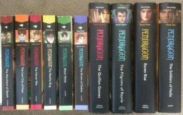Pendragon complete series 1-10 set MacHale 1 2 3 4 5 6 7 8 9 10 PB/HB mixed lot