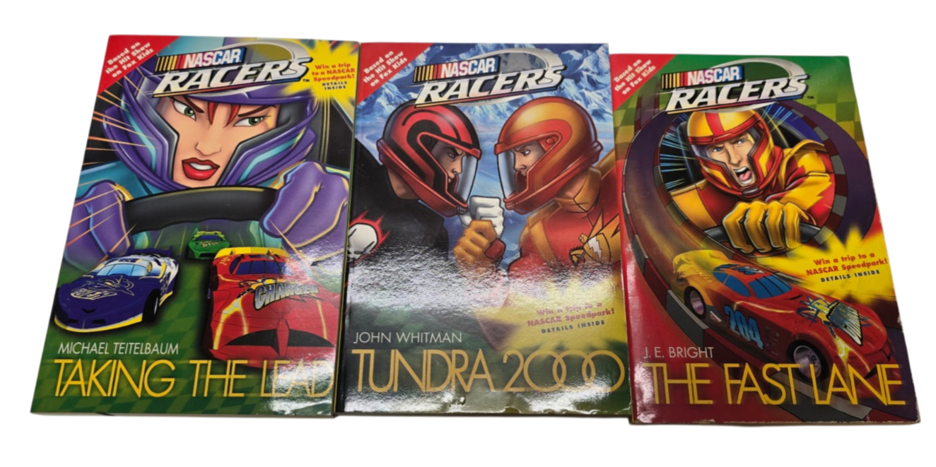 Set of 3 Nascar Racers Tundra 2000 Kids Books Ages: 7-11