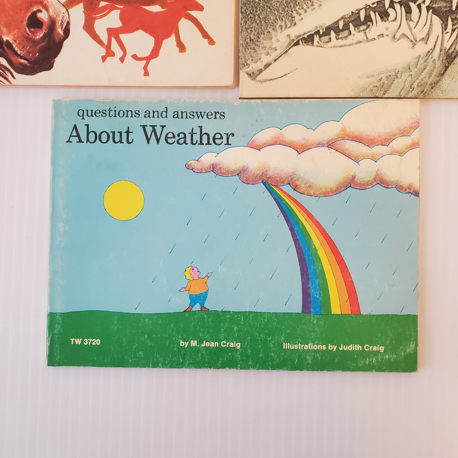 Lot of 3 Scholastic Books Horses Richard Harris, Sharks Tinkelman, About Weather