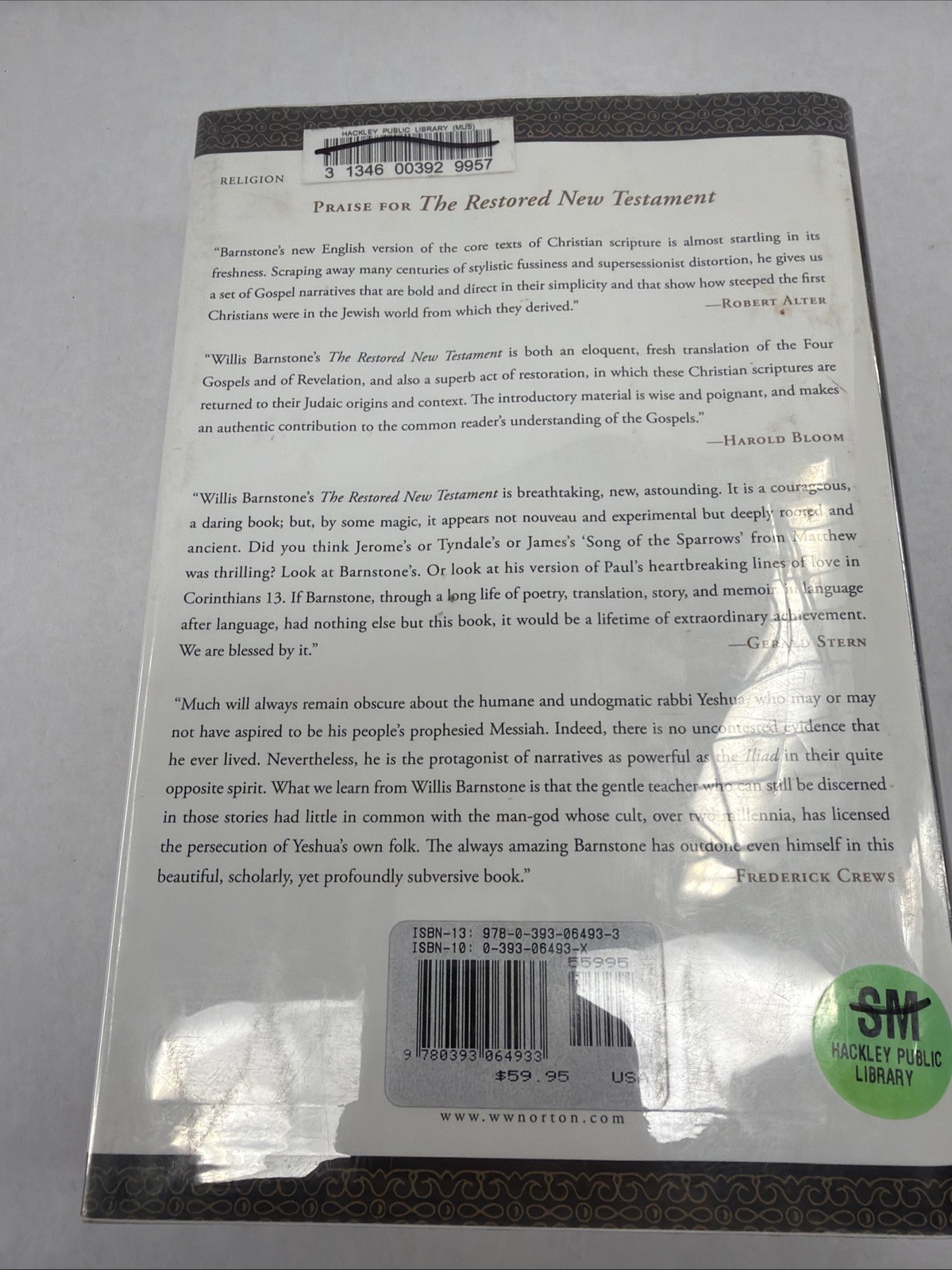 The Restored New Testament – A New …, Barnstone, Will