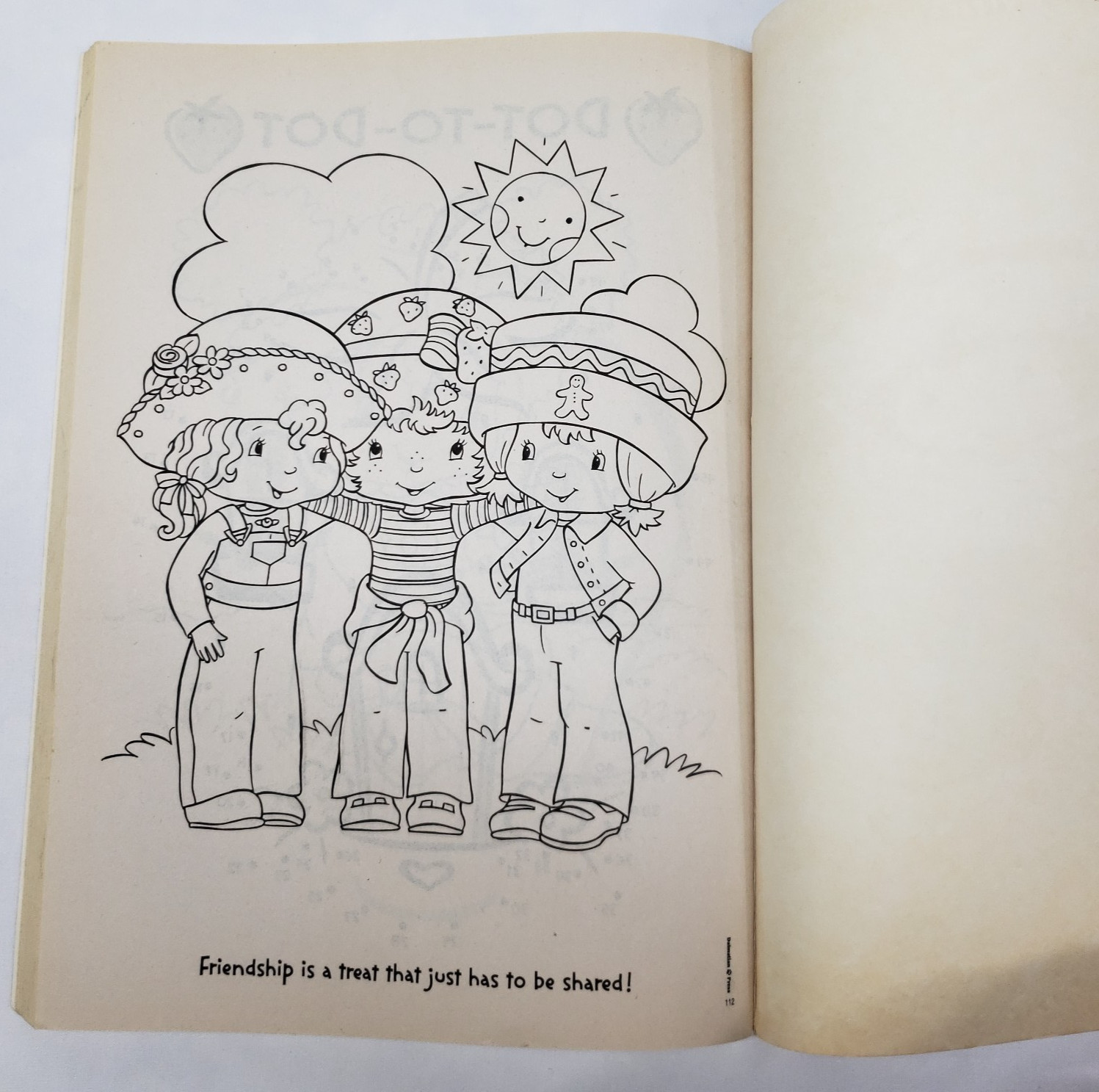 Strawberry Shortcake Coloring Book Dalmatian Press Vintage 2004 USED Berry Cool