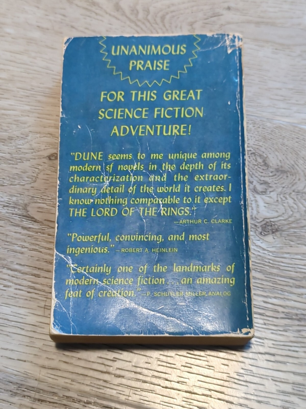 Dune by Frank Herbert. 1965 Ace 17261 $1.25 1st paperback edition. Scifi Classic