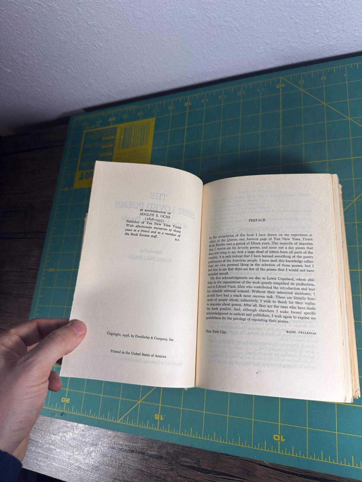 Best Loved Poems of the American People Hardcover Hazel Felleman