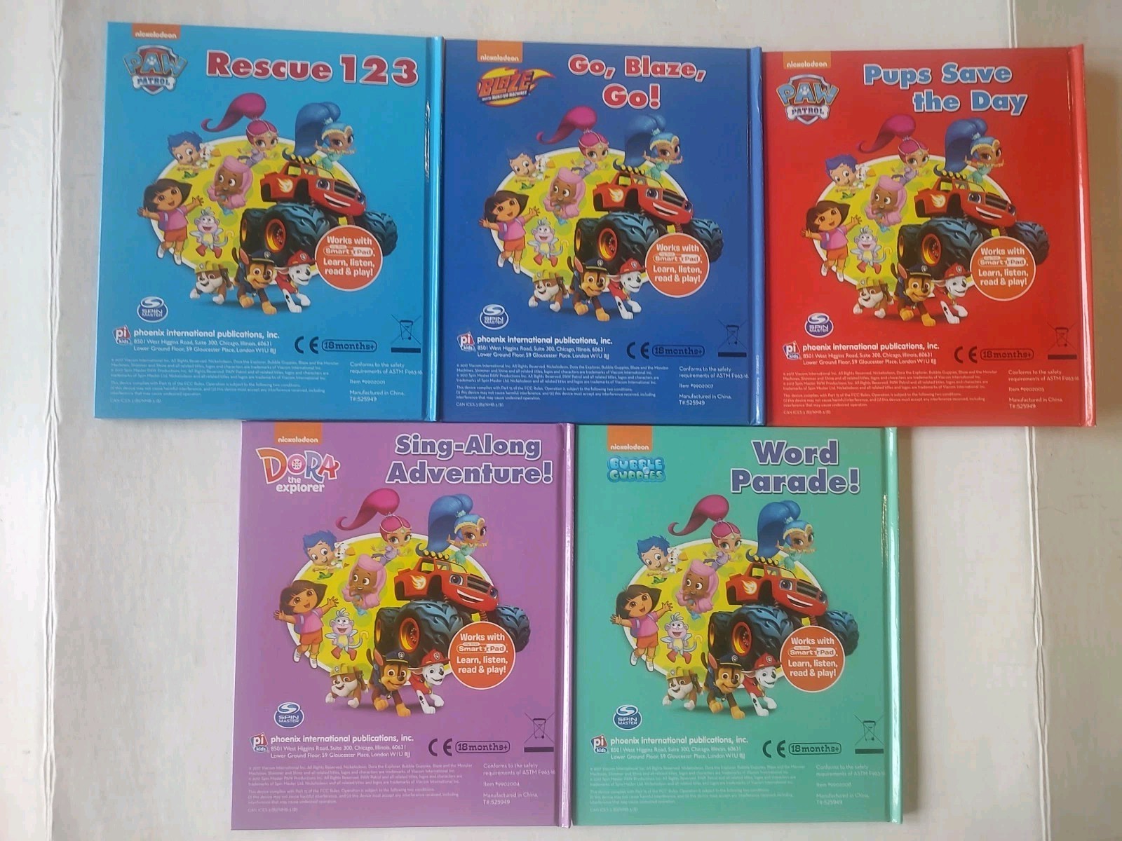 Lot of 5 Nickelodeon Kids Books