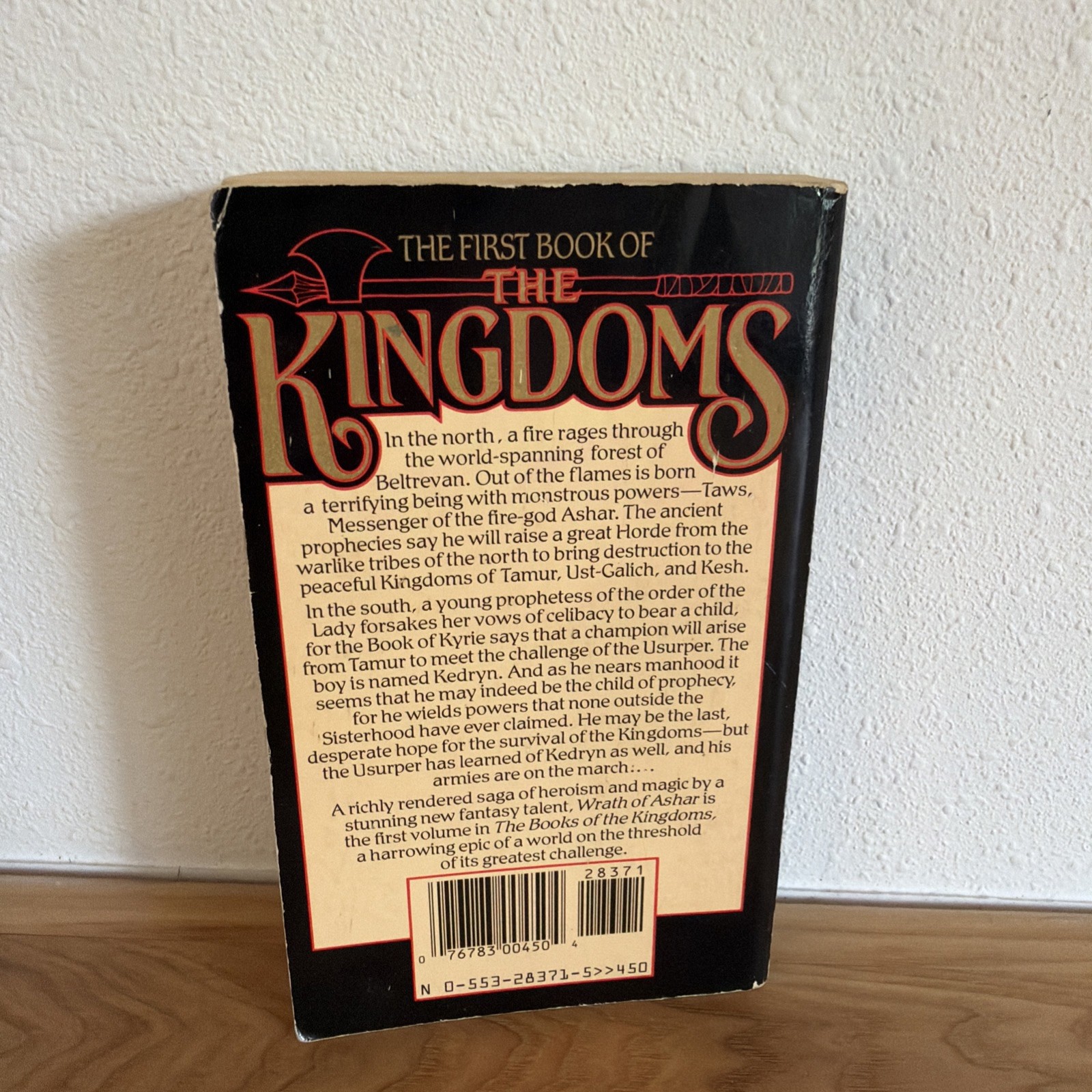 Wrath of Ashar Fantasy Paperback Book by Angus Wells from Bantam Books 1990