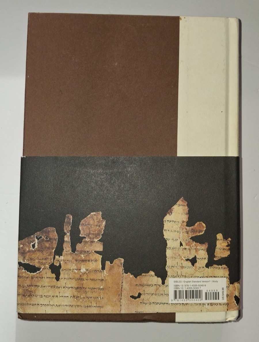 ESV Archaeology Study Bible Hardcover Crossway VG- Clean