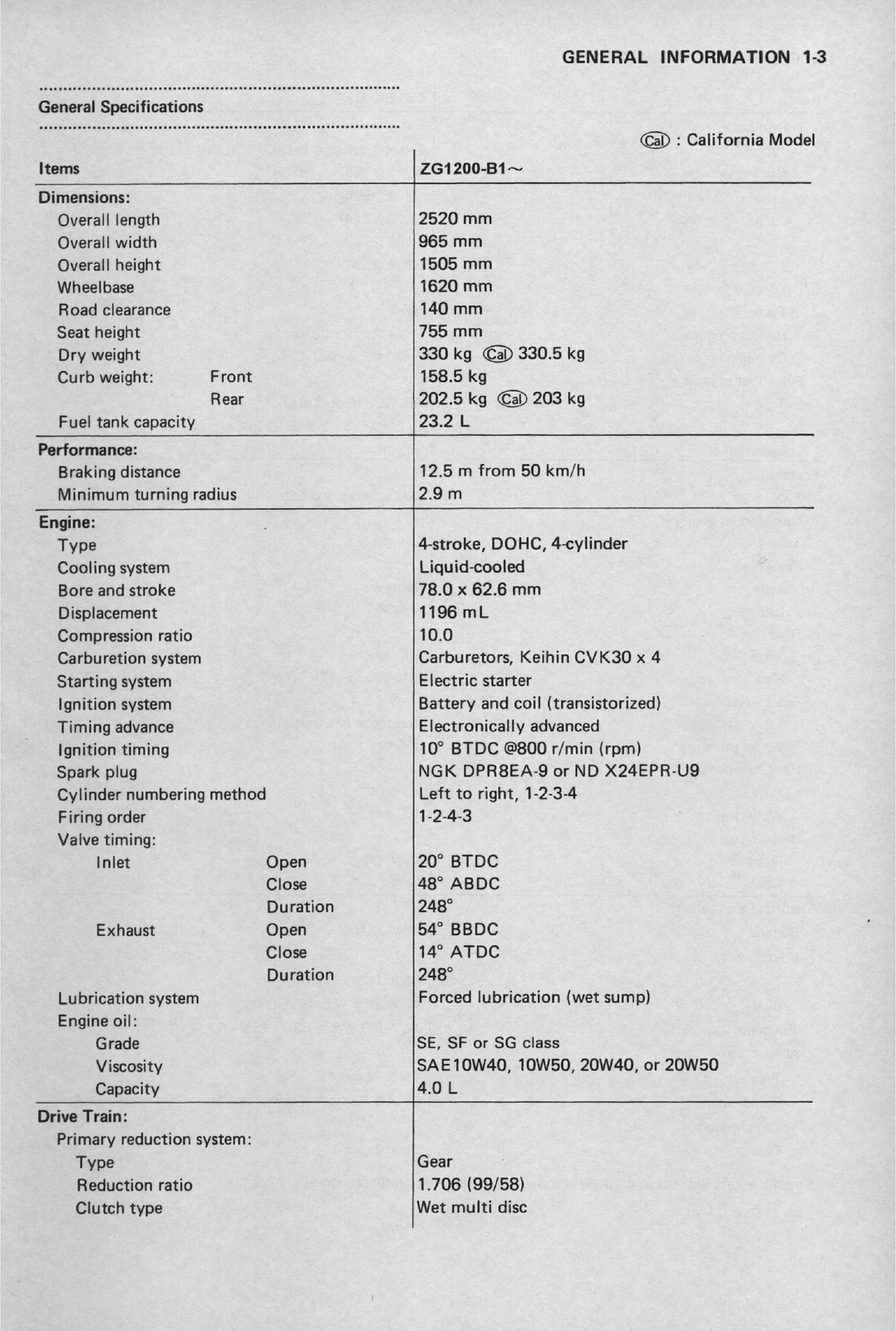 KAWASAKI Voyager XII Motorcycle Service Manual Supplement – WIRE BOUND – COVERS