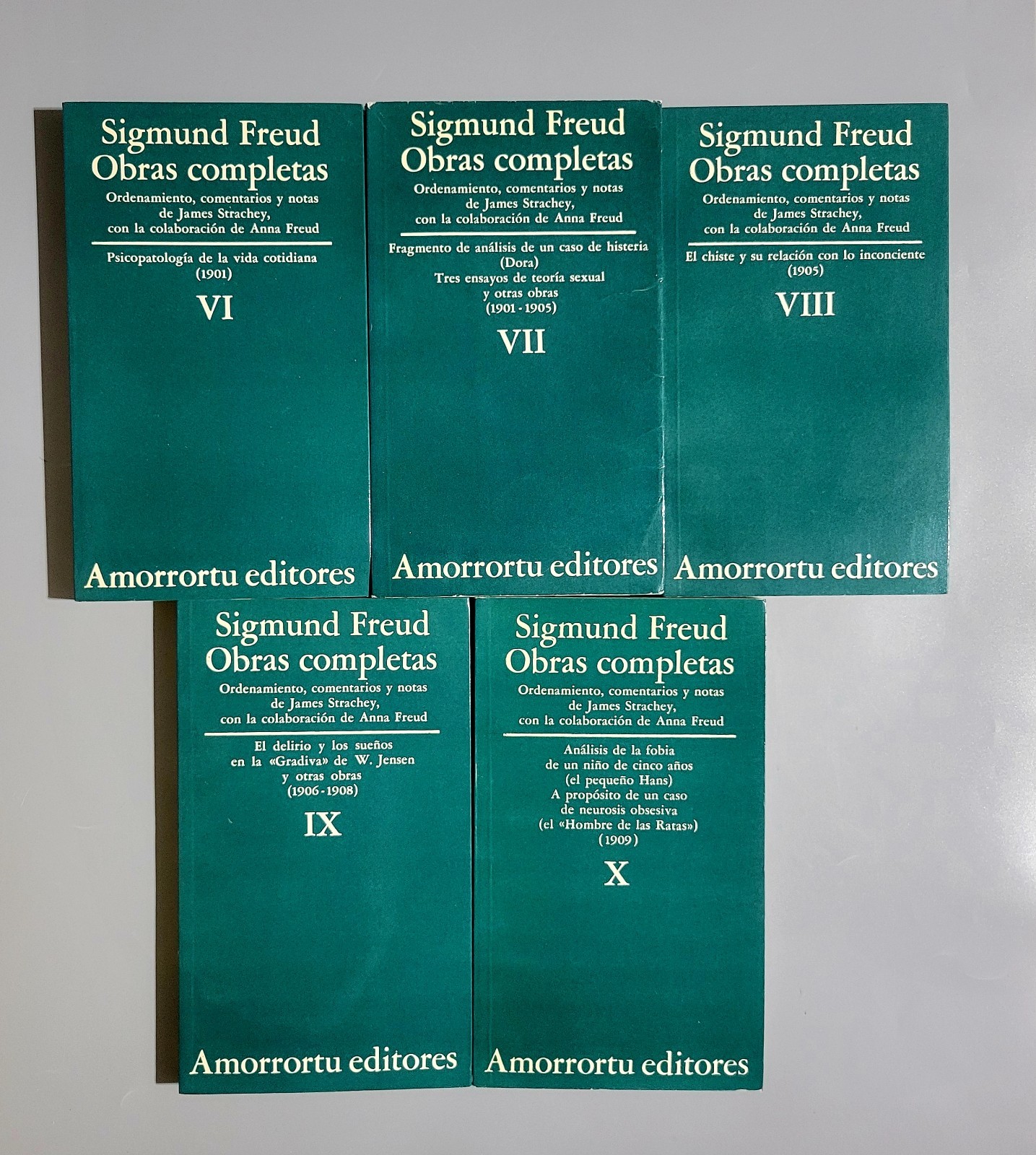 Sigmund Freud Obras Completas Books I-XIII Spanish 1982 Edition – Good