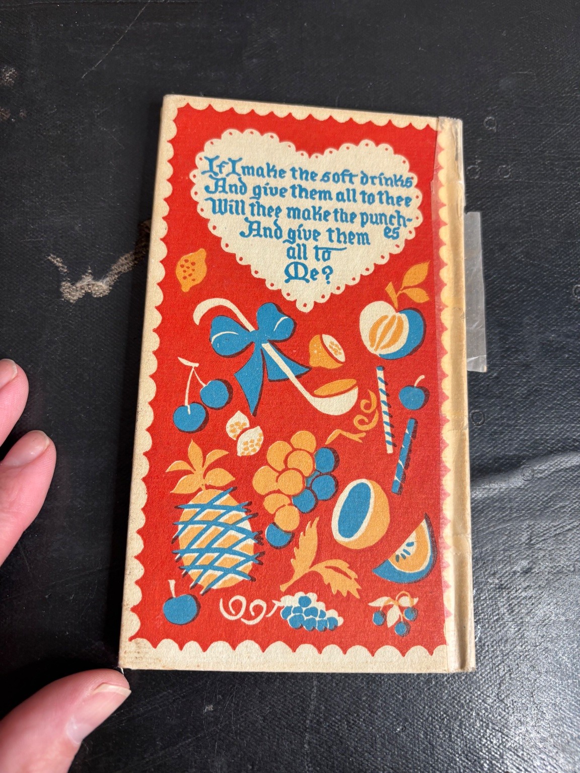 Holiday Punches Peter Pauper Press 1953 Vintage Party Bowls Soft Drinks