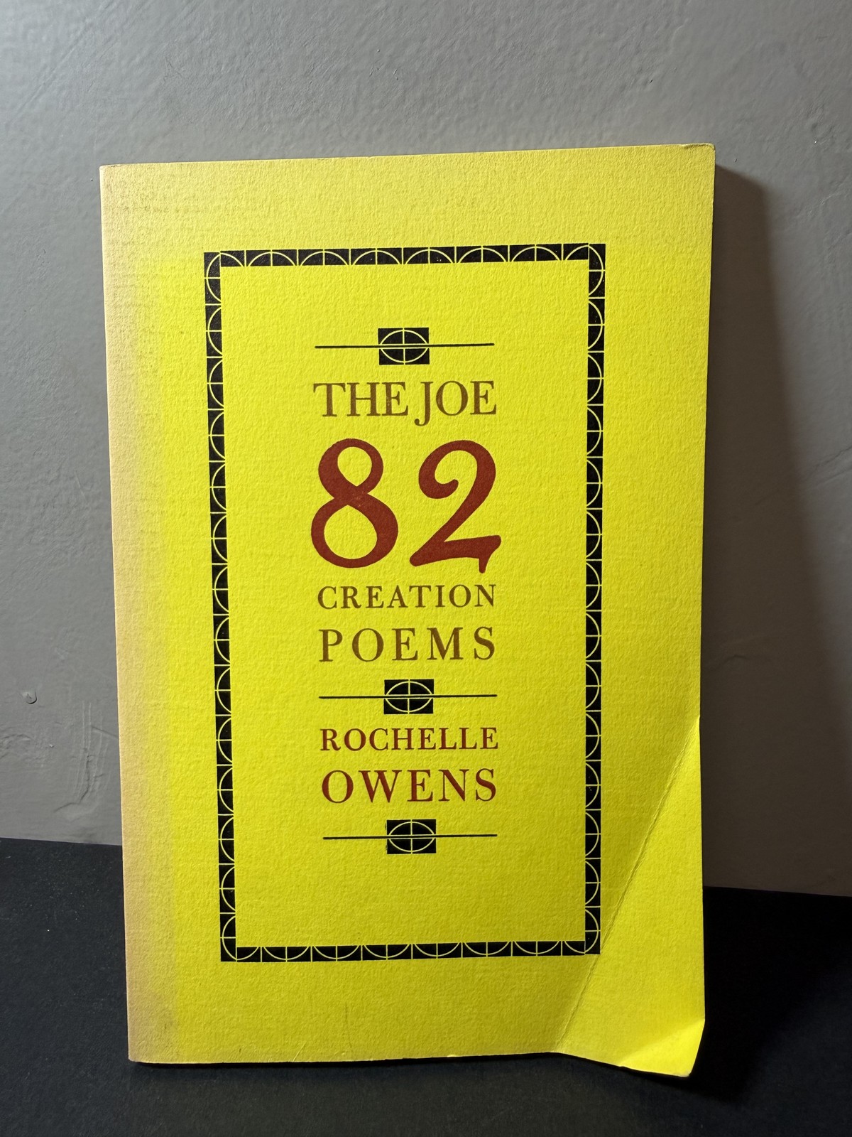 The Joe 82 Creation Poems by Rochelle Owens 1974 Black Sparrow Press Poetry PB