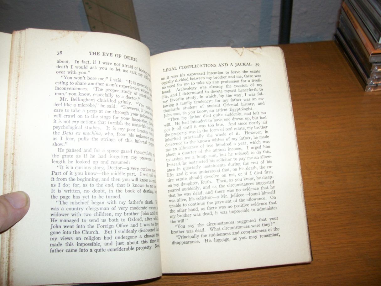 THE EYE OF OSIRIS R. Austin Freeman – The S.S. Van Dine Detective Library – 1929