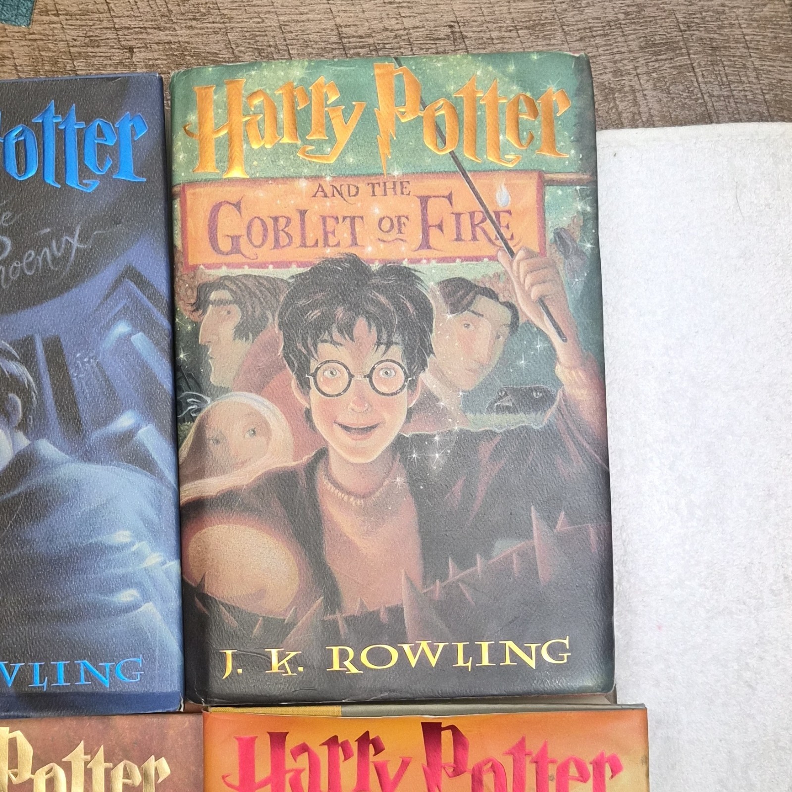 original U.S. hardcover editions of Harry Potter by J.K. Rowling