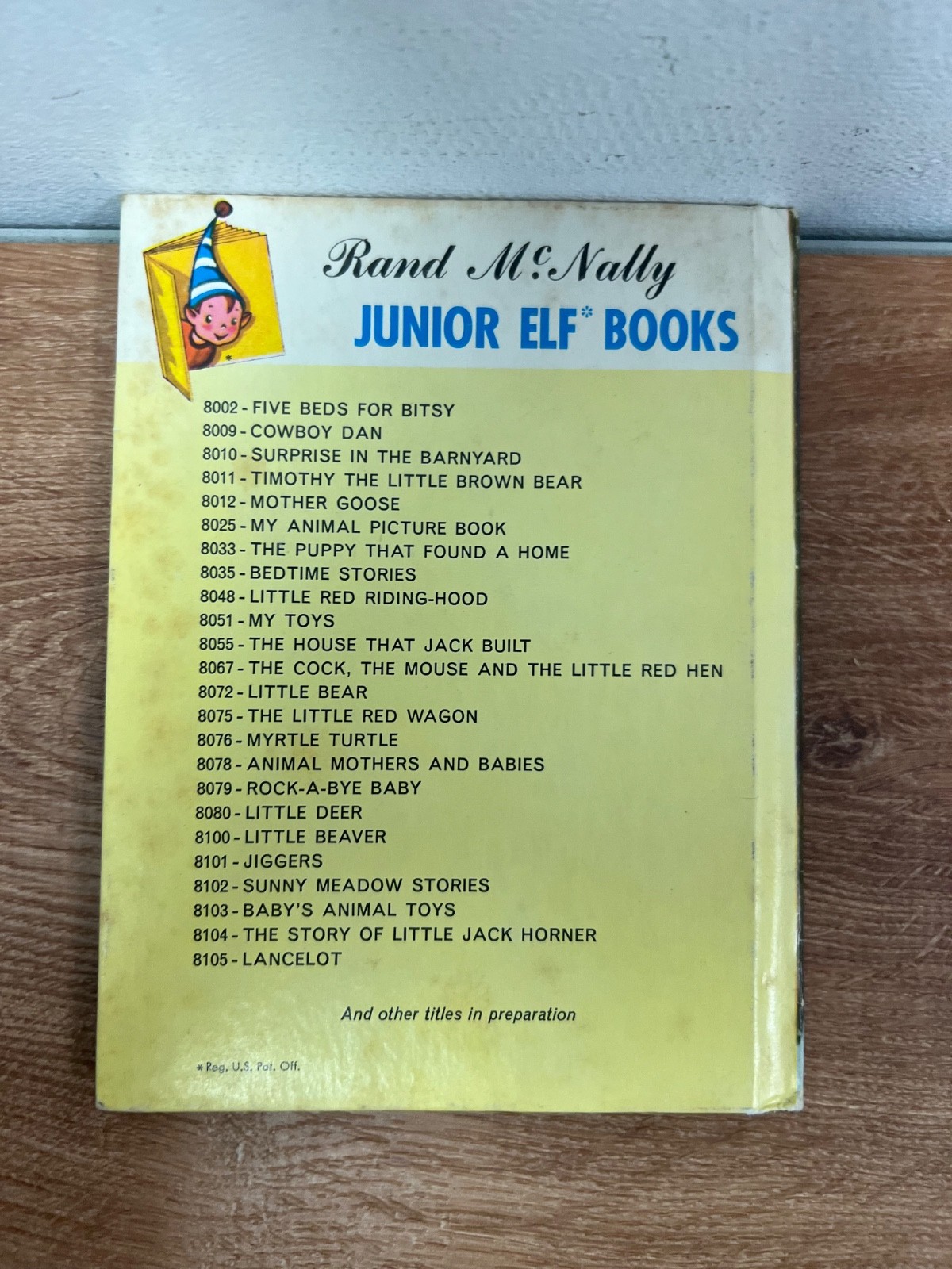 Lot of 9 Vintage Rand McNally Junior Elf Books Varying Condition