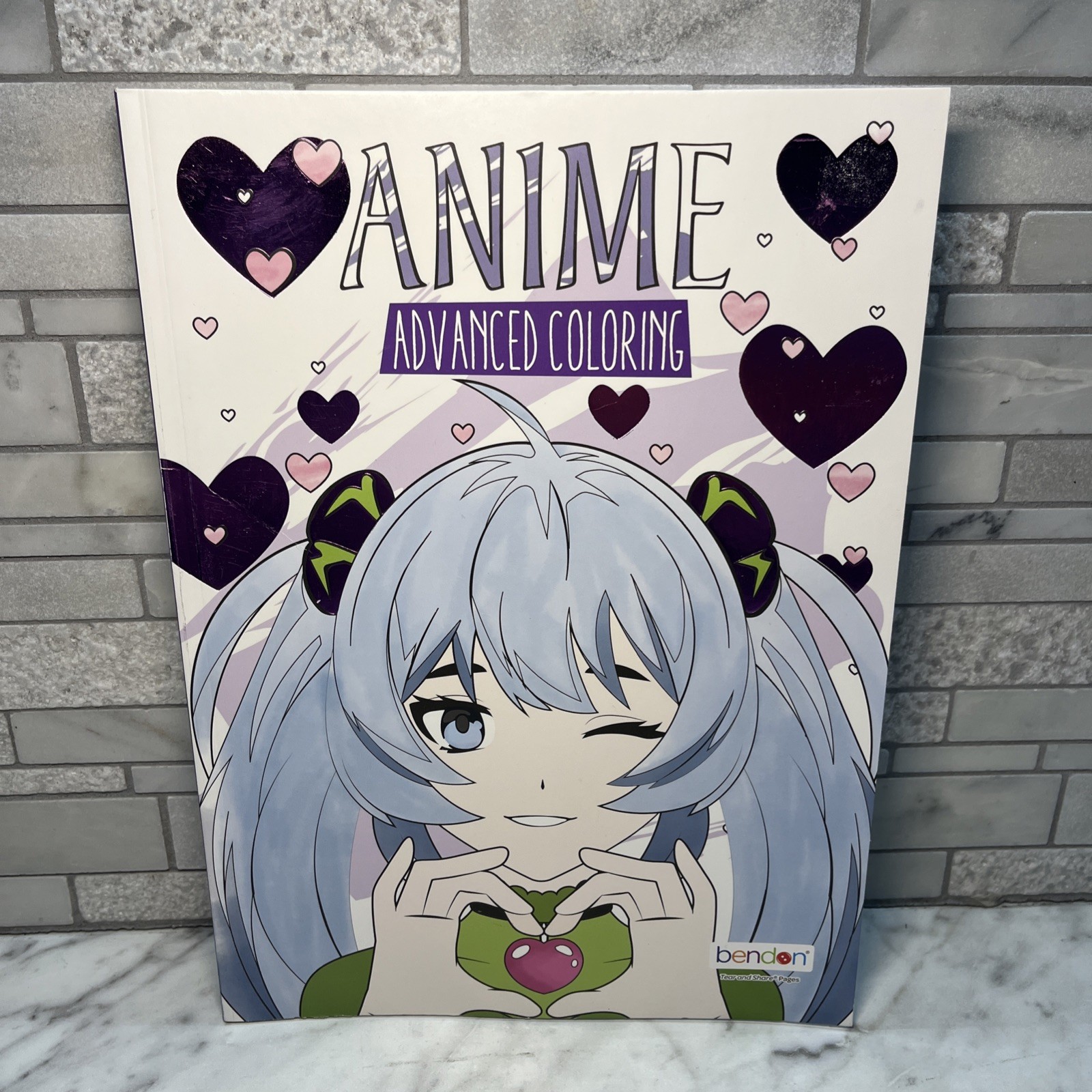 Anime Coloring Book “Advanced Coloring”, Bendon, anime coloring, girl & teens