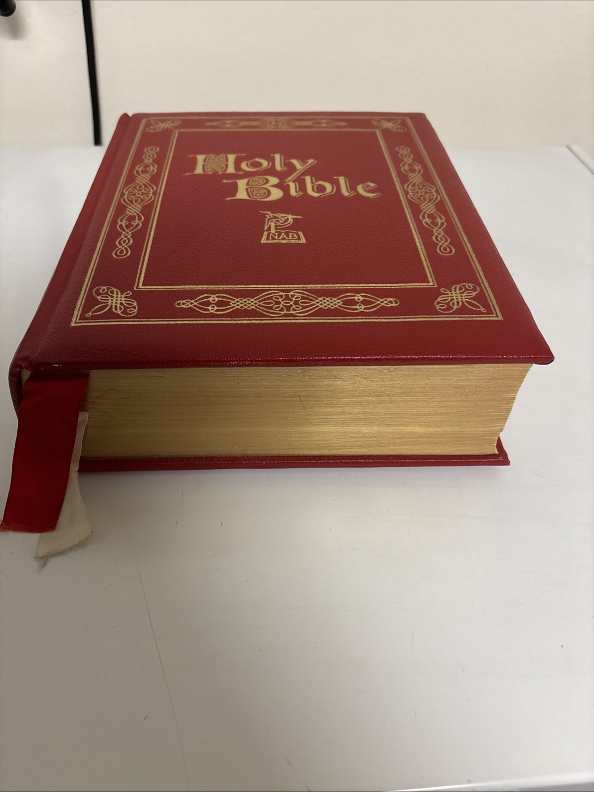 Holy Bible NAB Red. The New American Bible. Catholic Press World