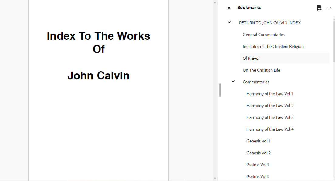 The Works of John Calvin – Bible Commentary Library (PDF E-Book Set) on CD-ROM