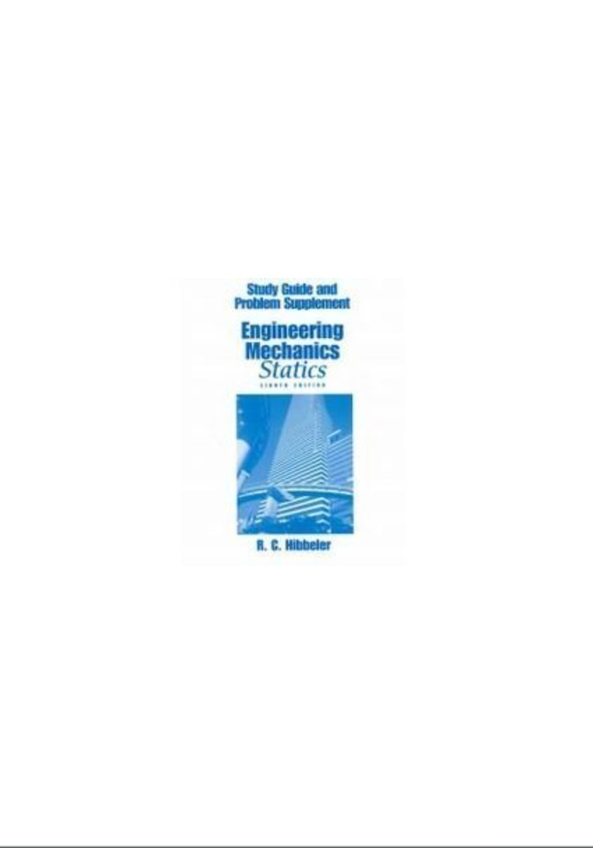 ENGINEERING MECHANICS STATICS By R. C. Hibbeler