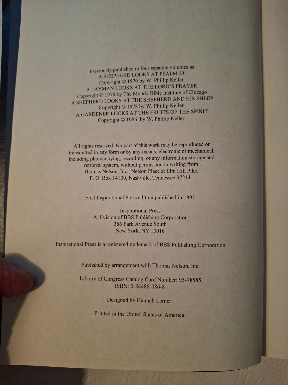 The Inspirational Writings of Phillip Keller 4 Books in One 1993 Hard Cover VG