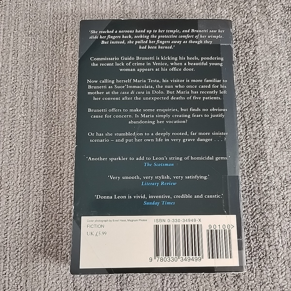 Donna Leon Commissario Brunetti Mystery Series 9 Paperback Book Lot Death Darkly