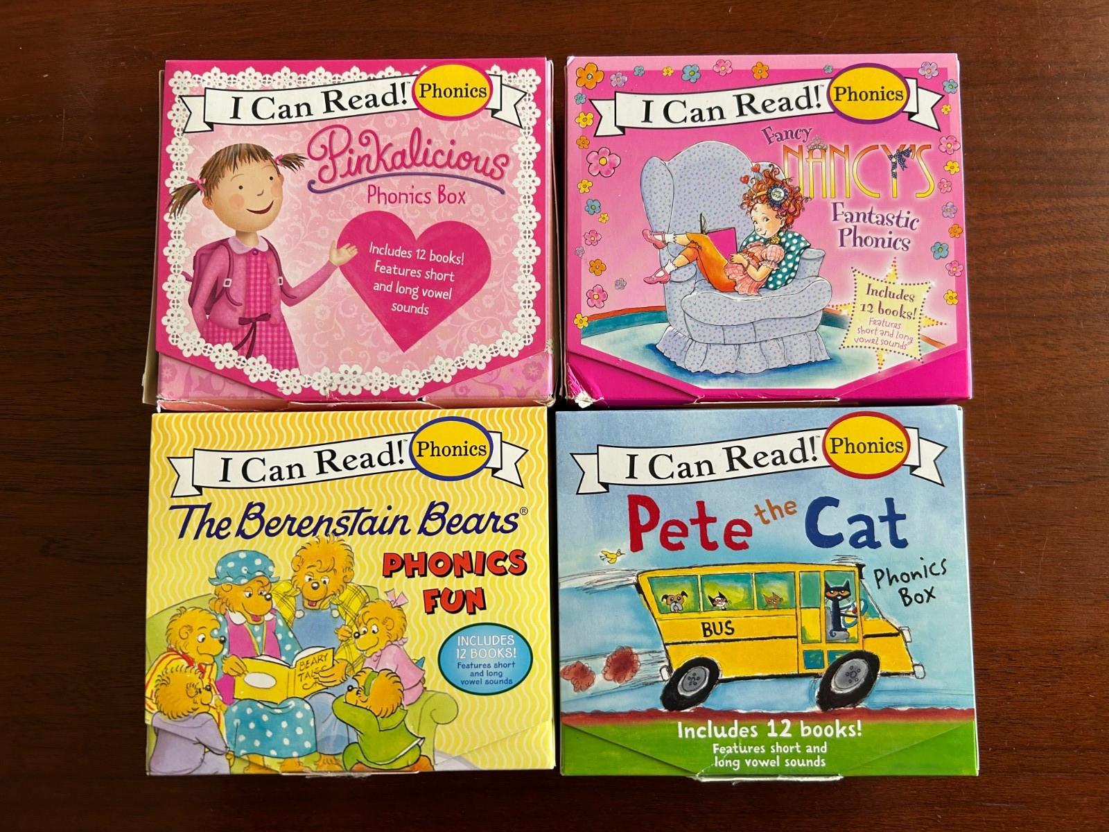 Pinkalicious Fancy Nancy Berenstain Bears Pete the Cat I Can Read Phonics Books