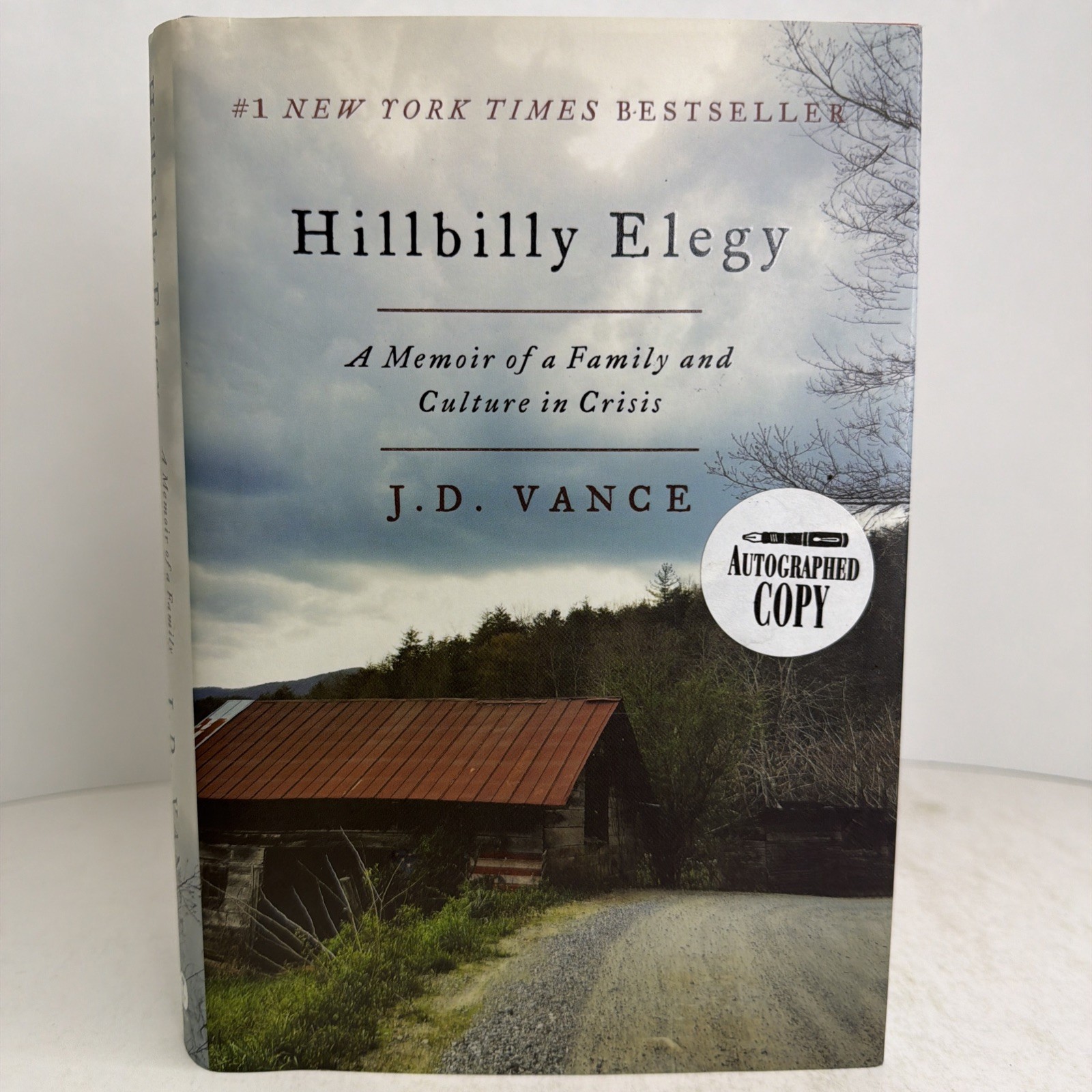 Hillbilly Elegy by JD Vance 1st edition SIGNED Vice President Signature VGC++