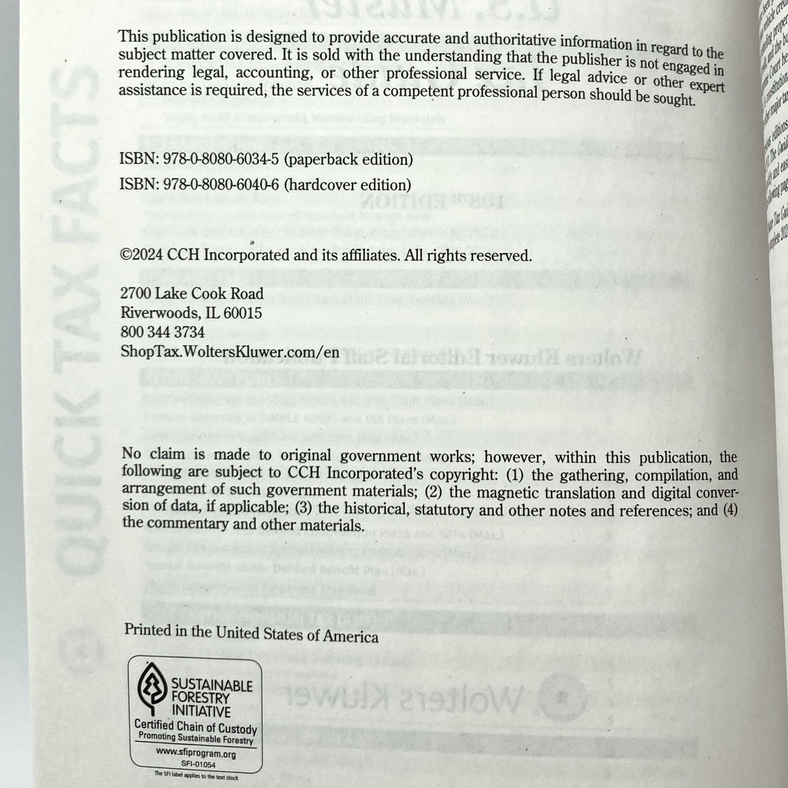 2025 U.S. Master Tax Guide (108th edition) Wolters Kluwer paperback