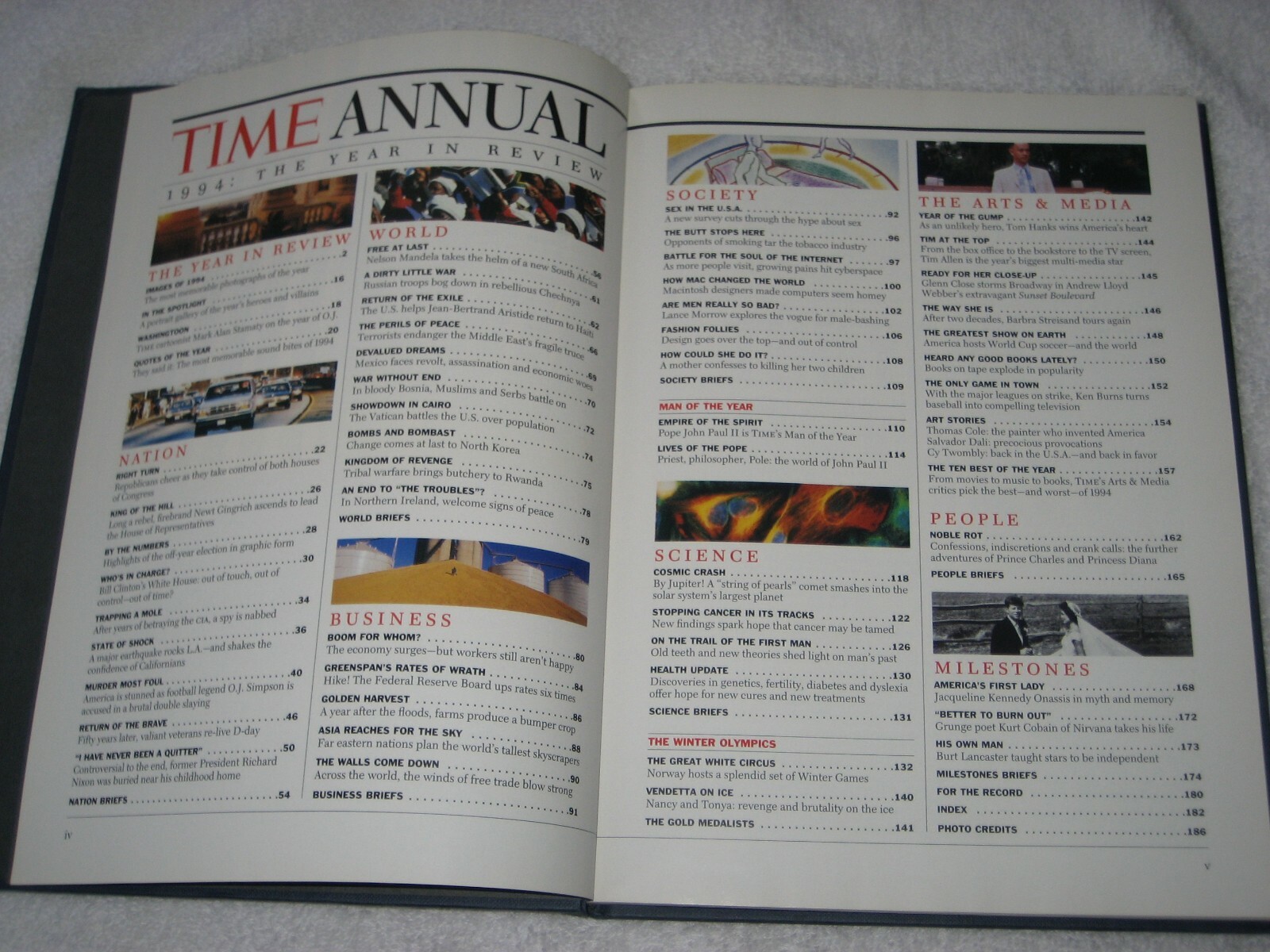 TIME Magazine Annual 1994 Year in Review hardback GREAT BIRTHDAY GIFT