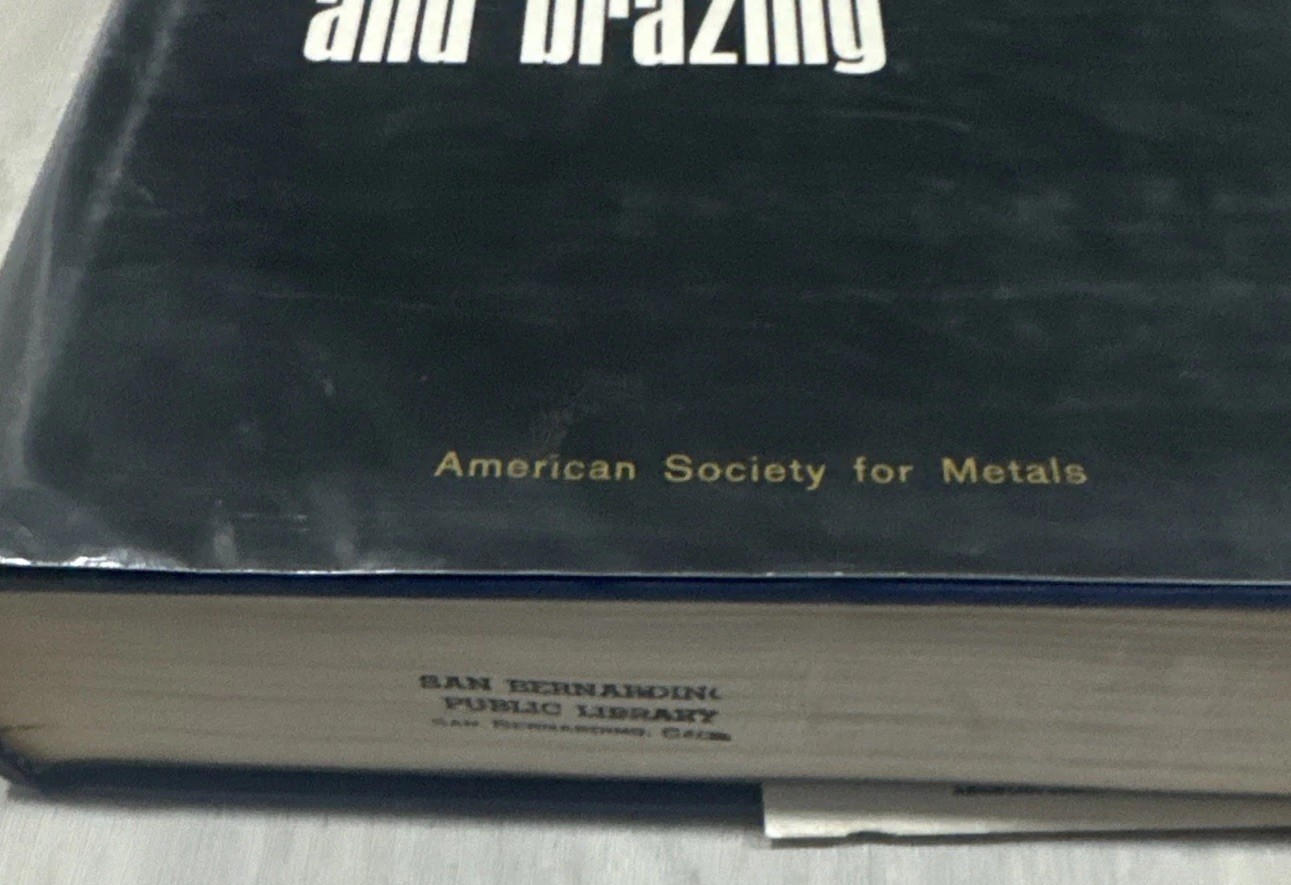 METALS HANDBOOK Volume 6 WELDING AND BRAZING 8th Edition BOOK